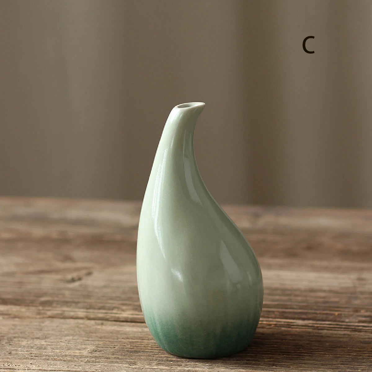Simple ceramic vase decoration, living room home dining table decoration, hydroponic plant small vase - c