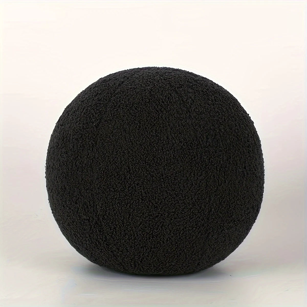1pc Nordic style Spherical Throw Pillow Soft Cushion withZipper Closure, Fade Resistant,Cotton Filling,Home Decor Festival gifts - Black | 30x30cm