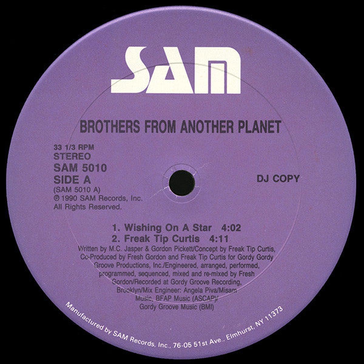 Brothers From Another Planet - Wishing On A Star (12", Single) (VG+)