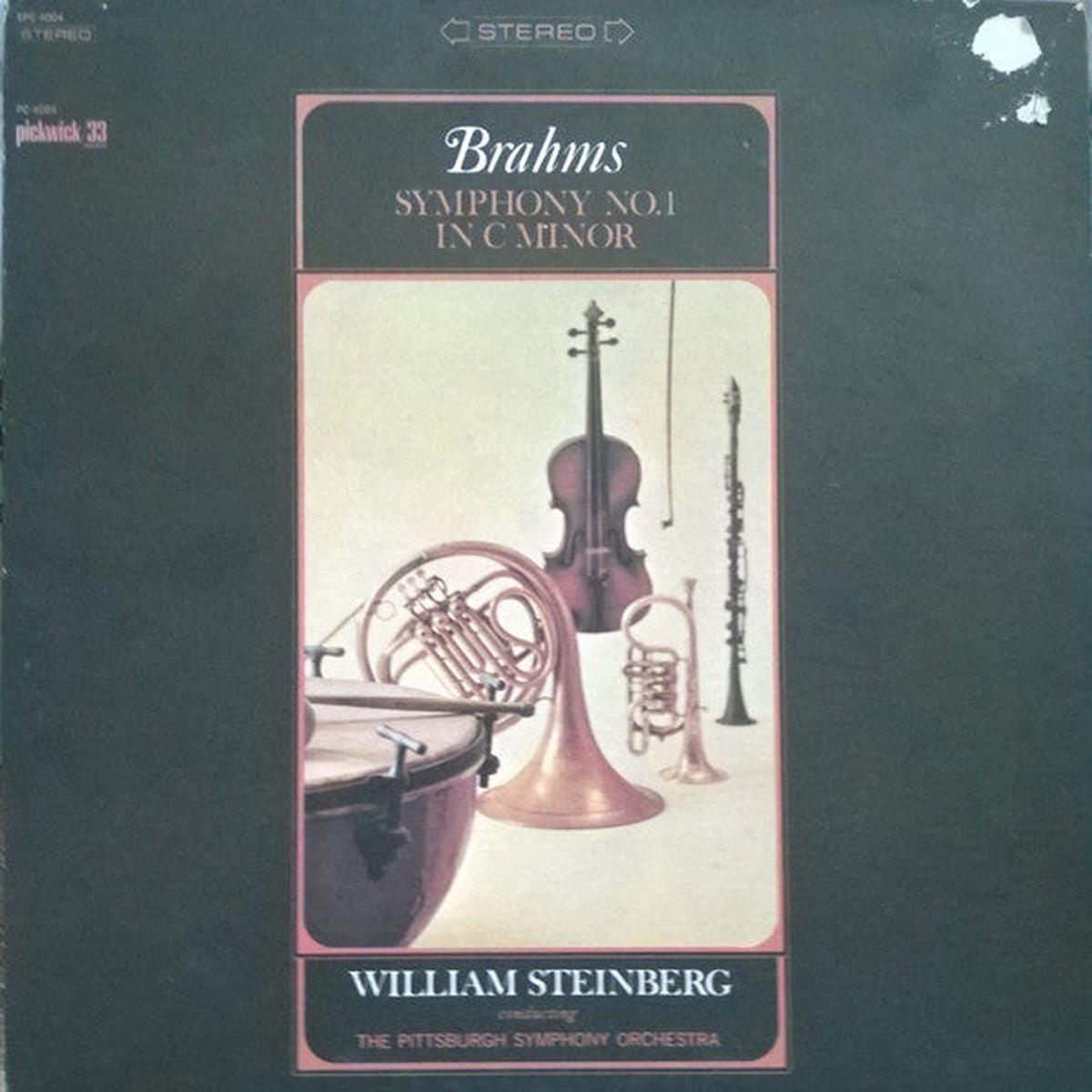 Johannes Brahms, The Pittsburgh Symphony Orchestra - Symphony No.1 in C Minor (LP) (VG+)
