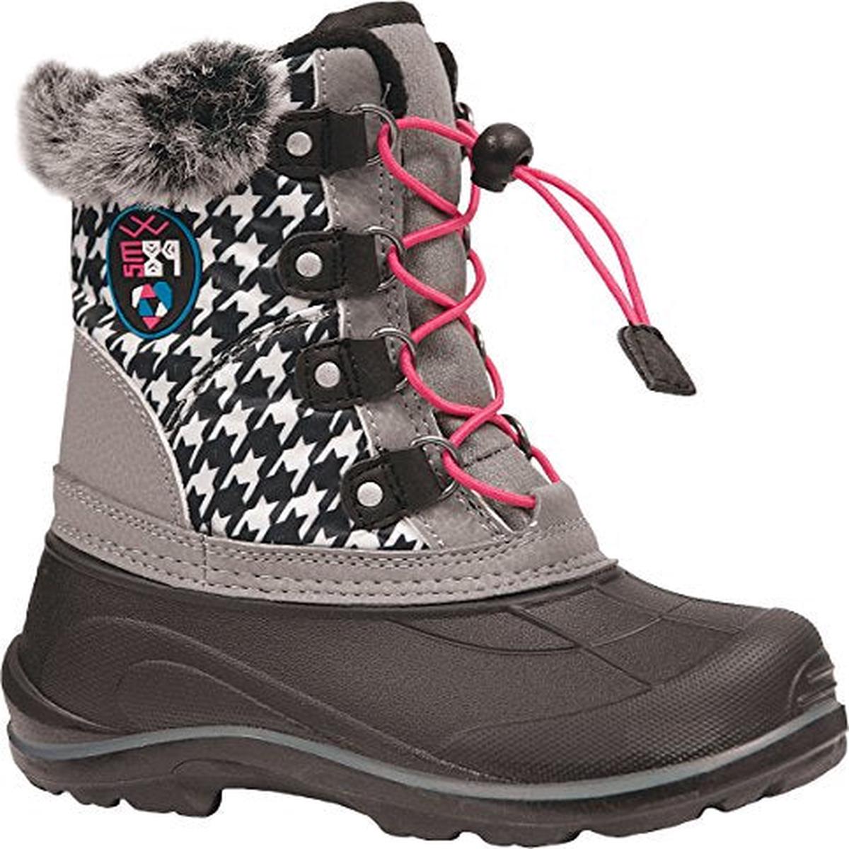 Naturmania Nat's SM1484J Winter Boots With Lightweight And Flexible Eva Bottom (Houndstooth, 8) - Default Title