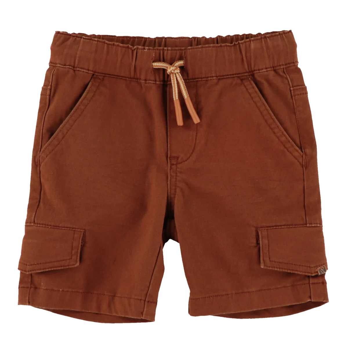 Brown Denim Shorts - 8