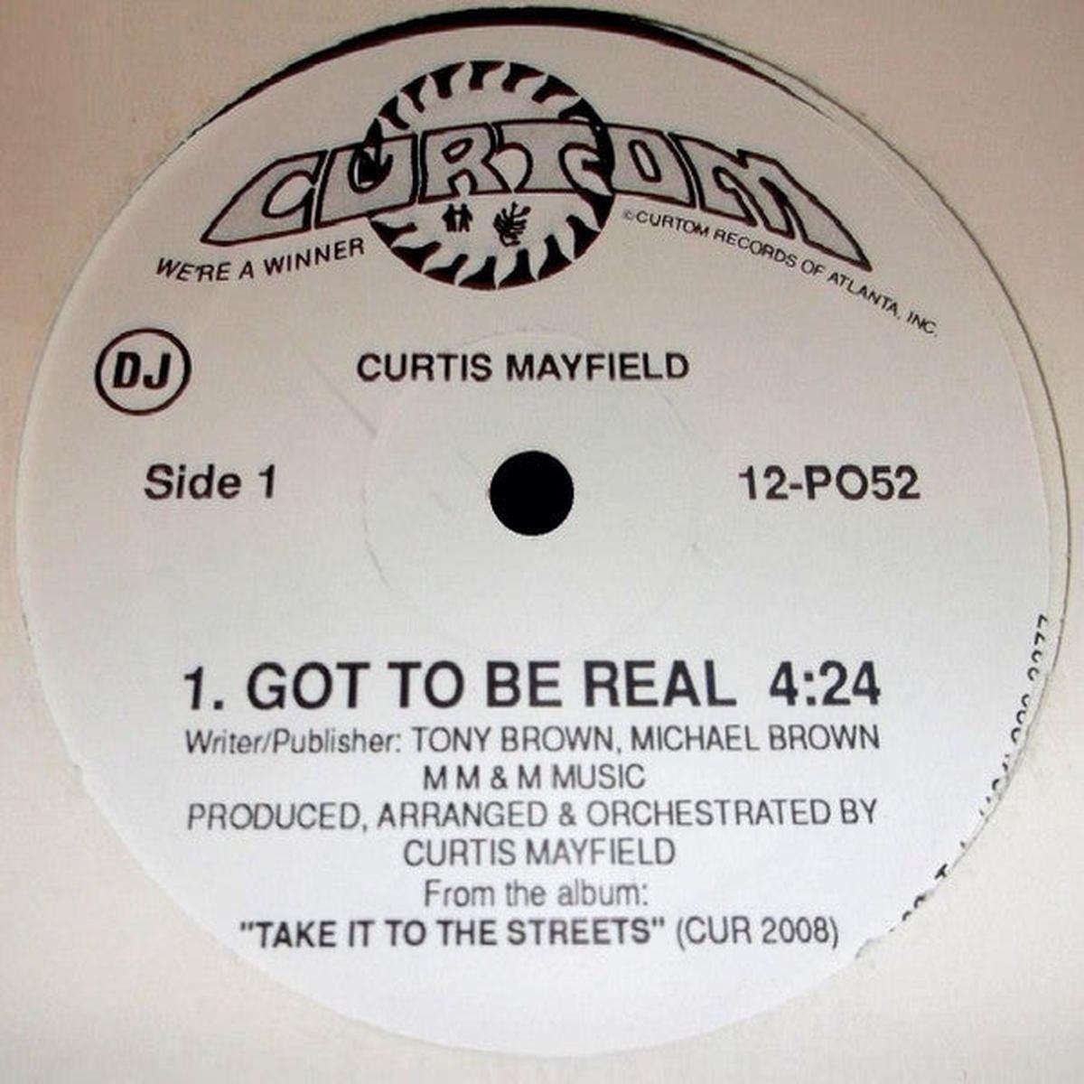 Curtis Mayfield - Got To Be Real / On And On (12", Single) (NM or M-)