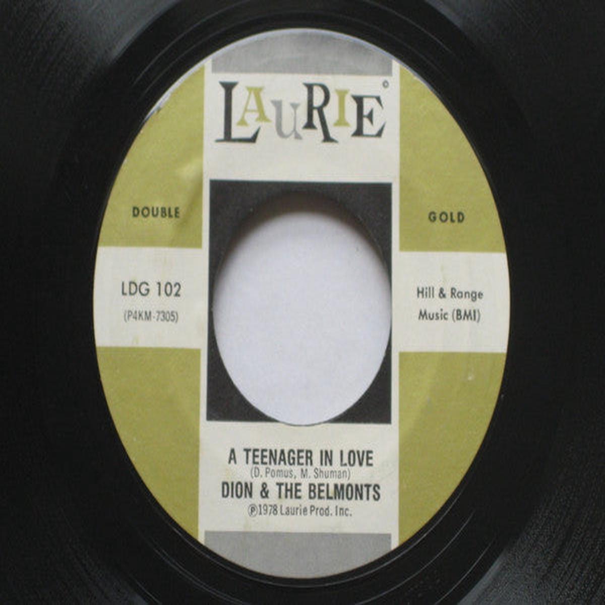 Dion & The Belmonts - A Teenager In Love / A Lover's Prayer (7") (VG+)