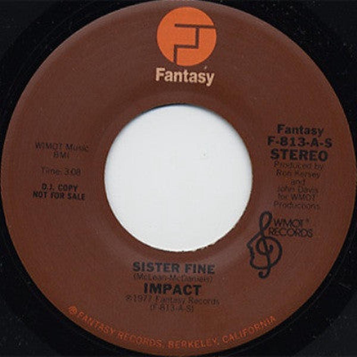 Impact (11) - Sister Fine (7", Single, Promo) (VG+)