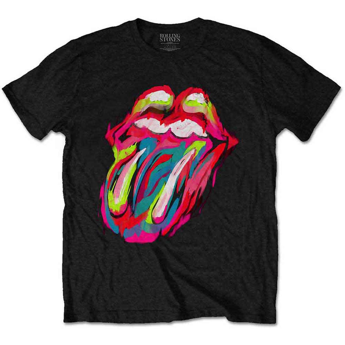 The Rolling Stones Sixty Brushstroke Tongue - Black | M