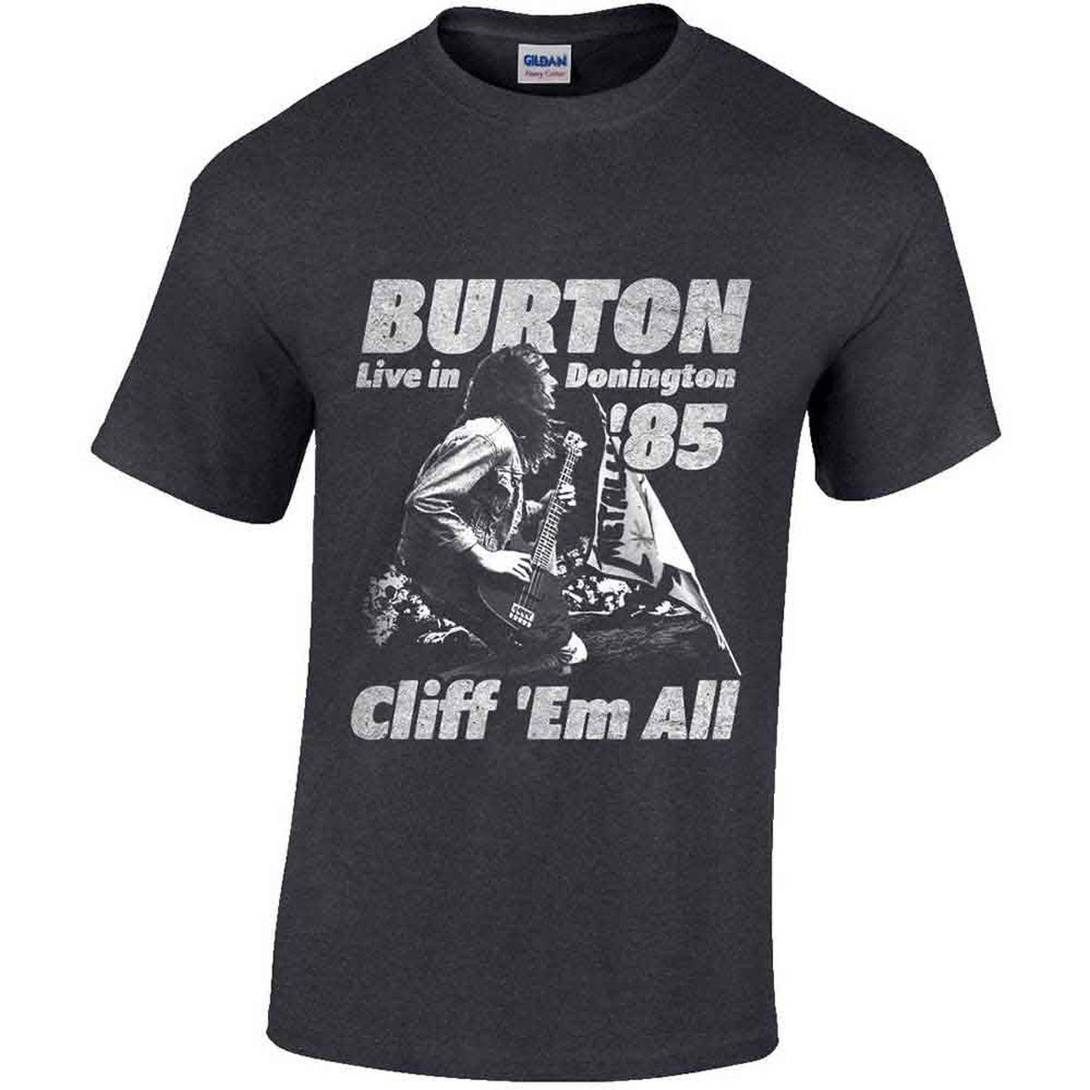 Cliff Burton Flag Retro - Grey | M