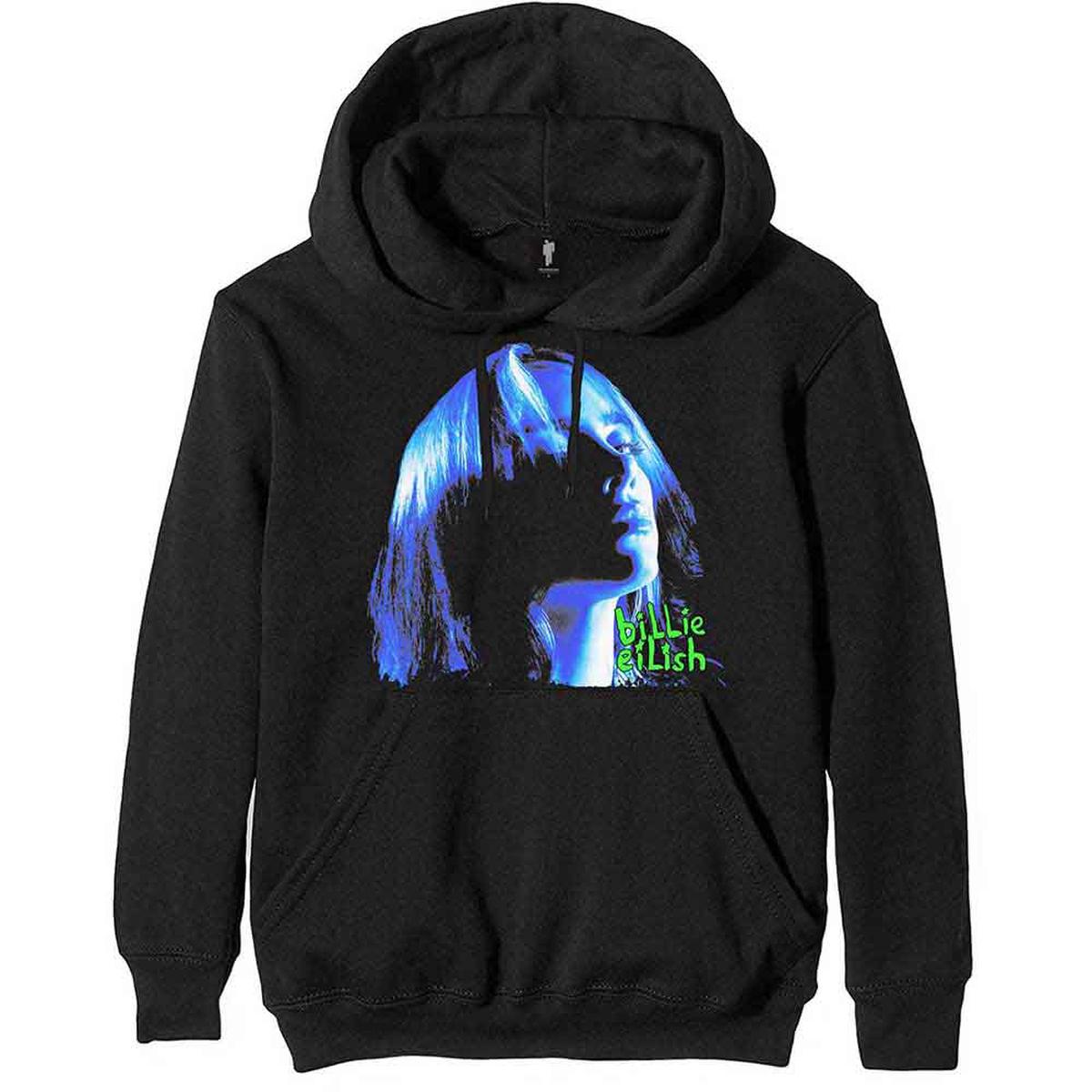 Billie Eilish Neon Shadow Blue - Black | 2XL