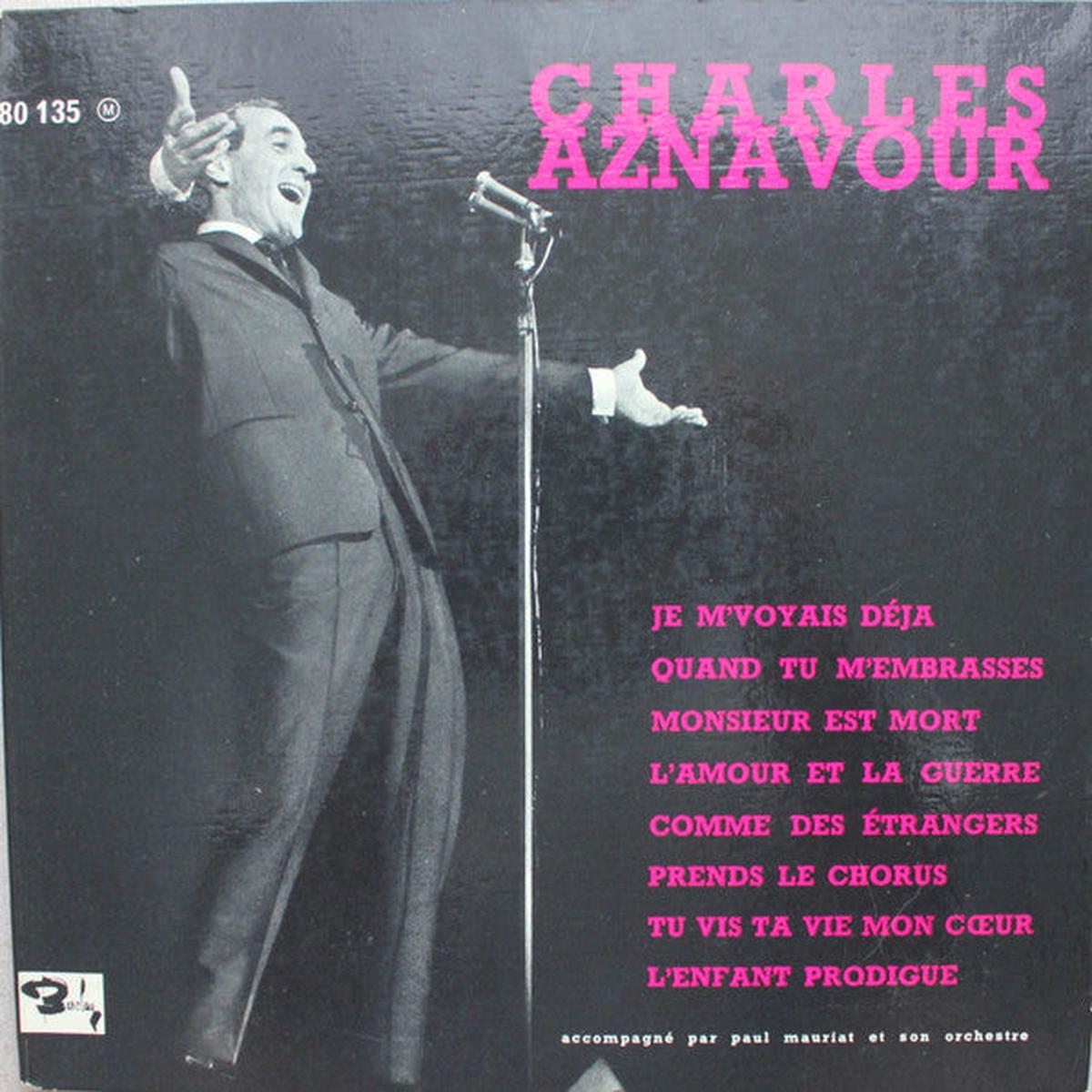 Charles Aznavour - Charles Aznavour (10", Album, Mono, Gat) (VG+)