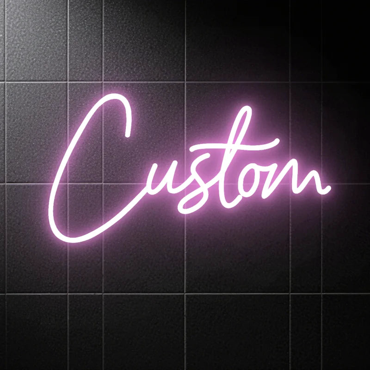 Custom LED Neon Sign USB Dimmable Personalized Name | Perfect Decorative Wall Lighting for Bedroom Home Party Wedding Gifts - Light Pink | 25cm 4 letter