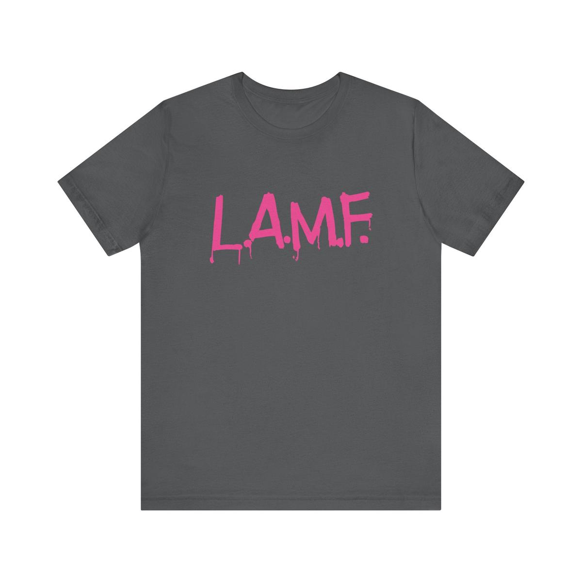 Heartbreakers L.A.M.F. short sleeve Tee with backprint - Asphalt | M