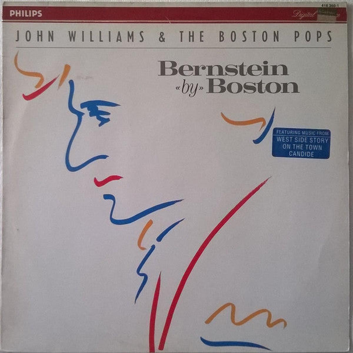 Leonard Bernstein, The Boston Pops Orchestra conducted by John Williams (4) - Bernstein By Boston (LP) (M)