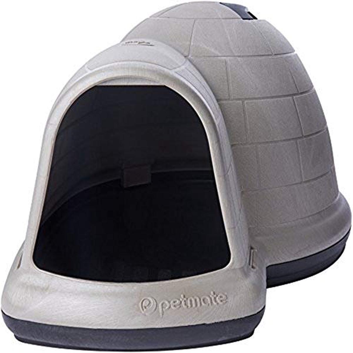 Petmate Indigo Dog House with Microban - TAUPE/BLACK | Extra-Large