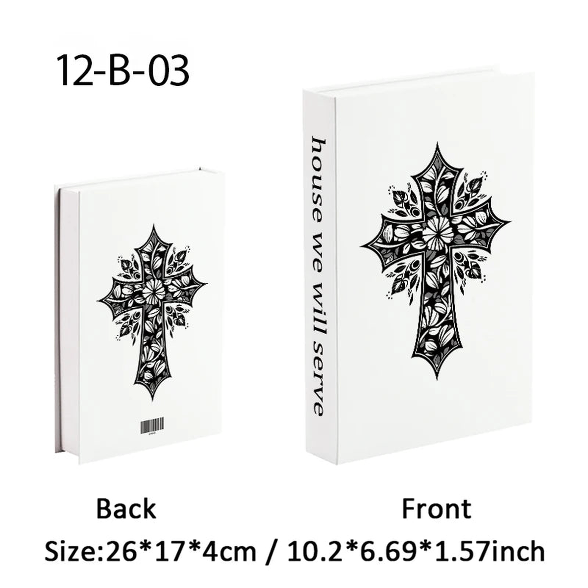 Christianity Luxe Fake Book Storage Box Home Decor Jesus Bible Decorative Books Coffee Table Simulation Book Interior Decoration - 12B03 | NOT OPEN | China Mainland