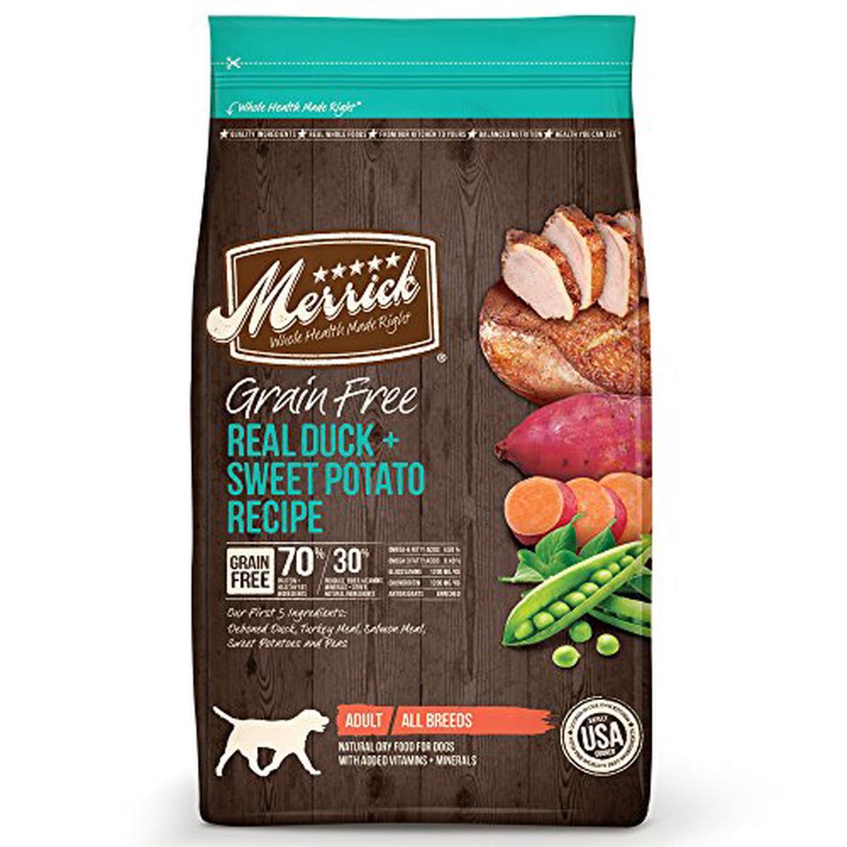 Merrick Grain Free Real Duck and Sweet Potato Dog Food - 25 lb