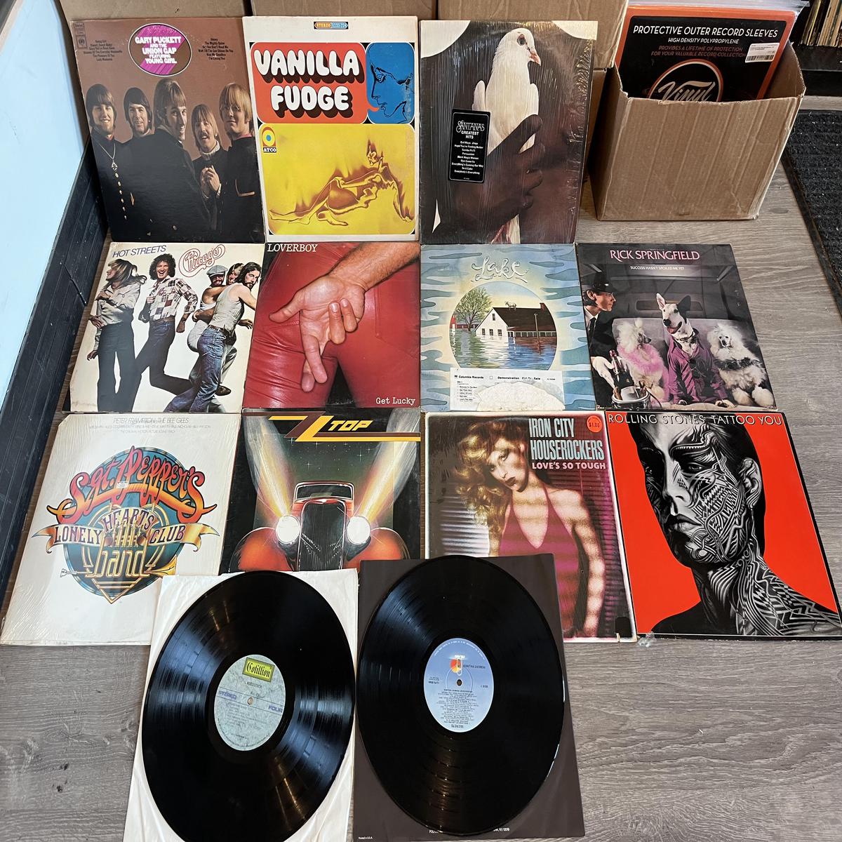 13 ROCK VINYL LPs COLLECTION LOT | - - USED