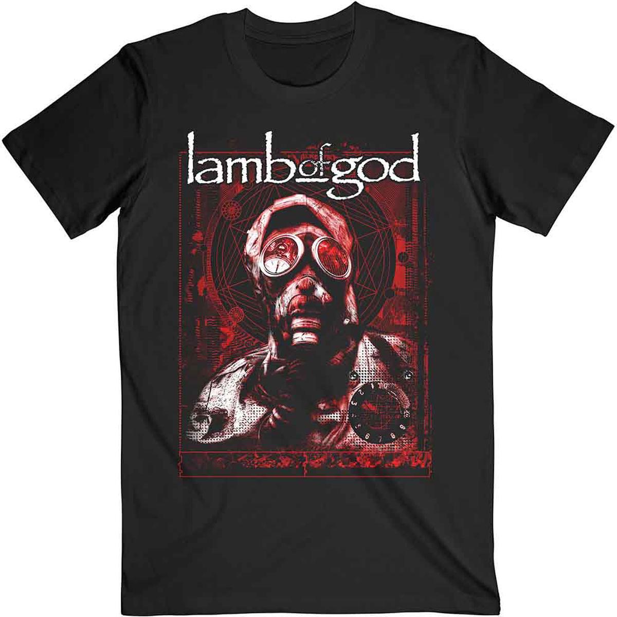 Lamb Of God Gas Masks Waves - Black | L