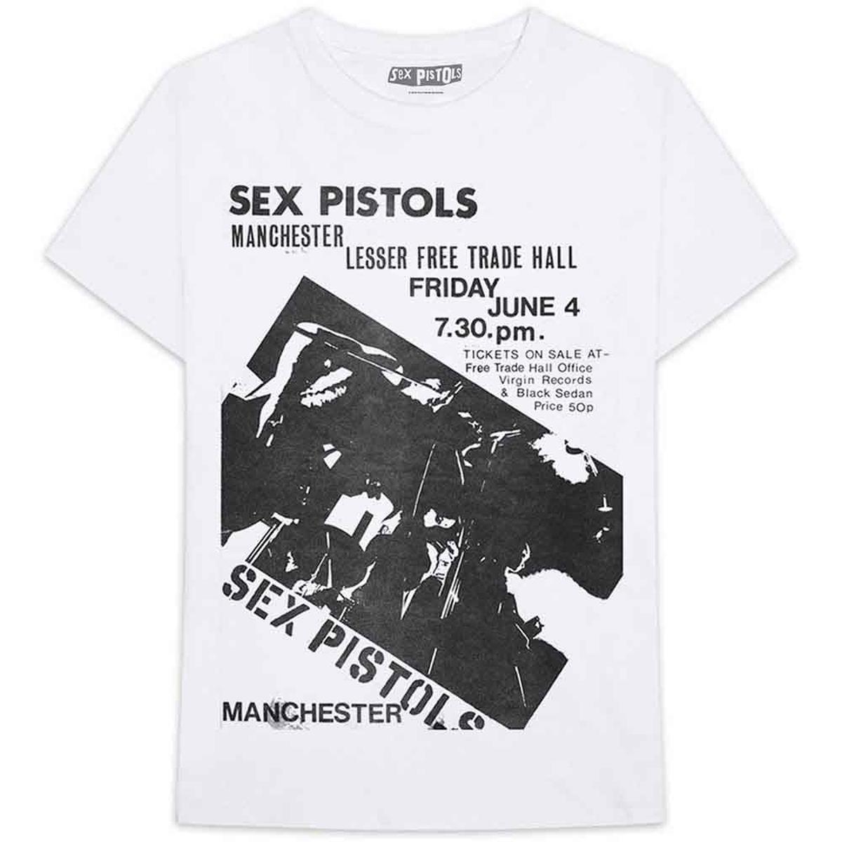 The Sex Pistols Manchester Flyer - White | XS