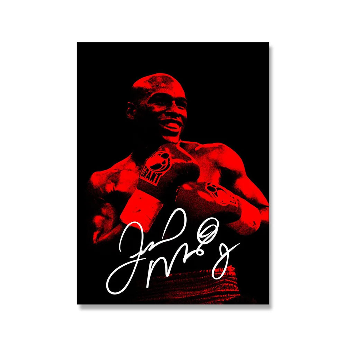 Black and White Boxing Legends Poster Canelo Alvarez Tyson Floyd Boxer Inspirational Wall Art Canvas Picture Home Decor Painting - 5 | 20x30cm No Frame