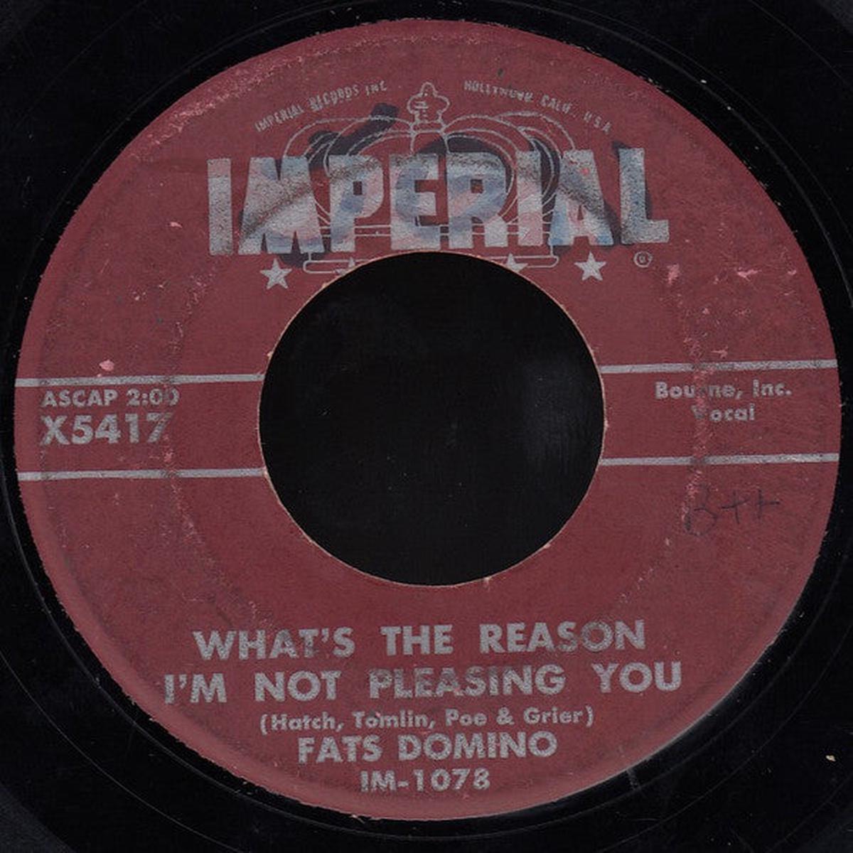 Fats Domino - Blue Monday (7", Single) (G+)