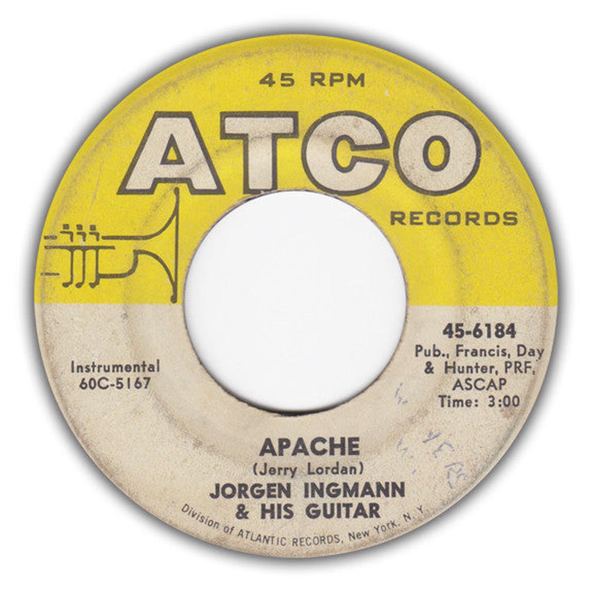 Jrgen Ingmann - Apache / Echo Boogie (7", Single) (VG+)