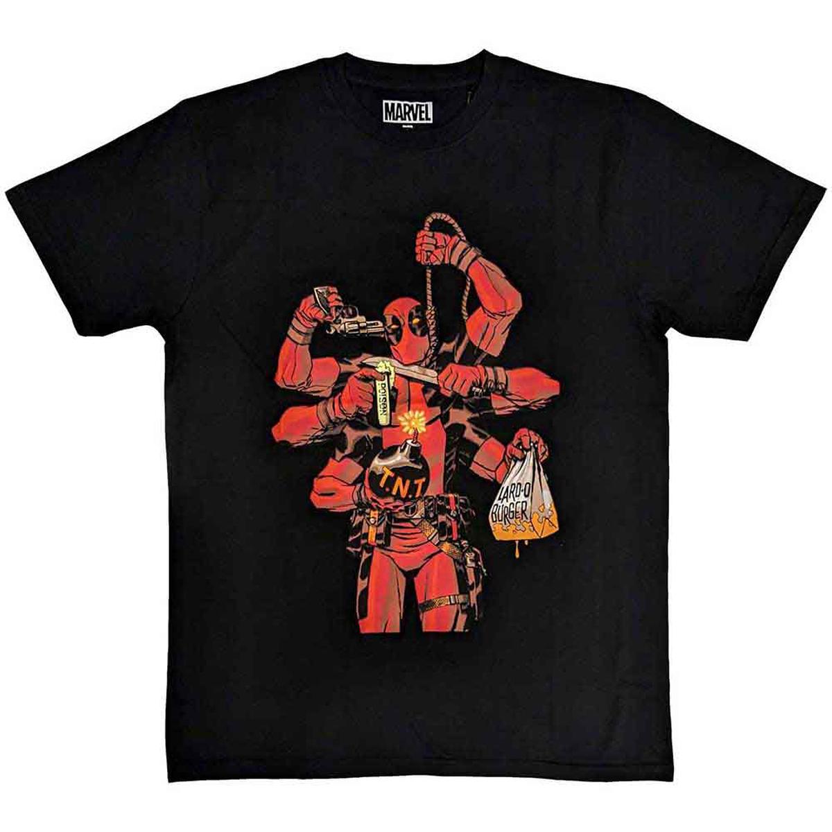 Marvel Comics Deadpool Arms - Black | L