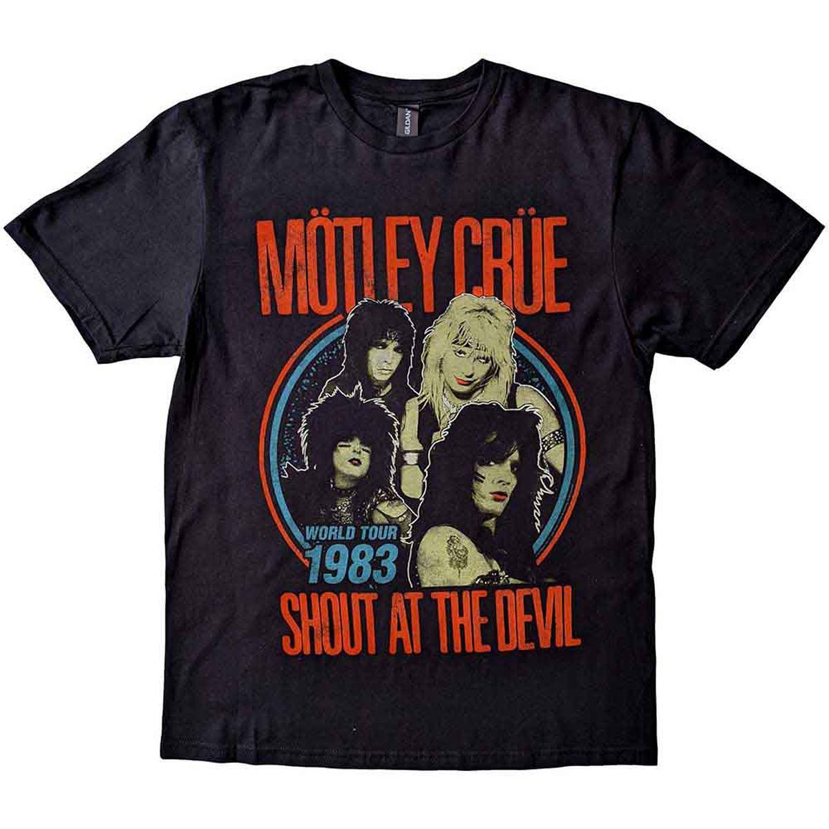 Motley Crue Vintage World Tour Devil - Black | 2XL