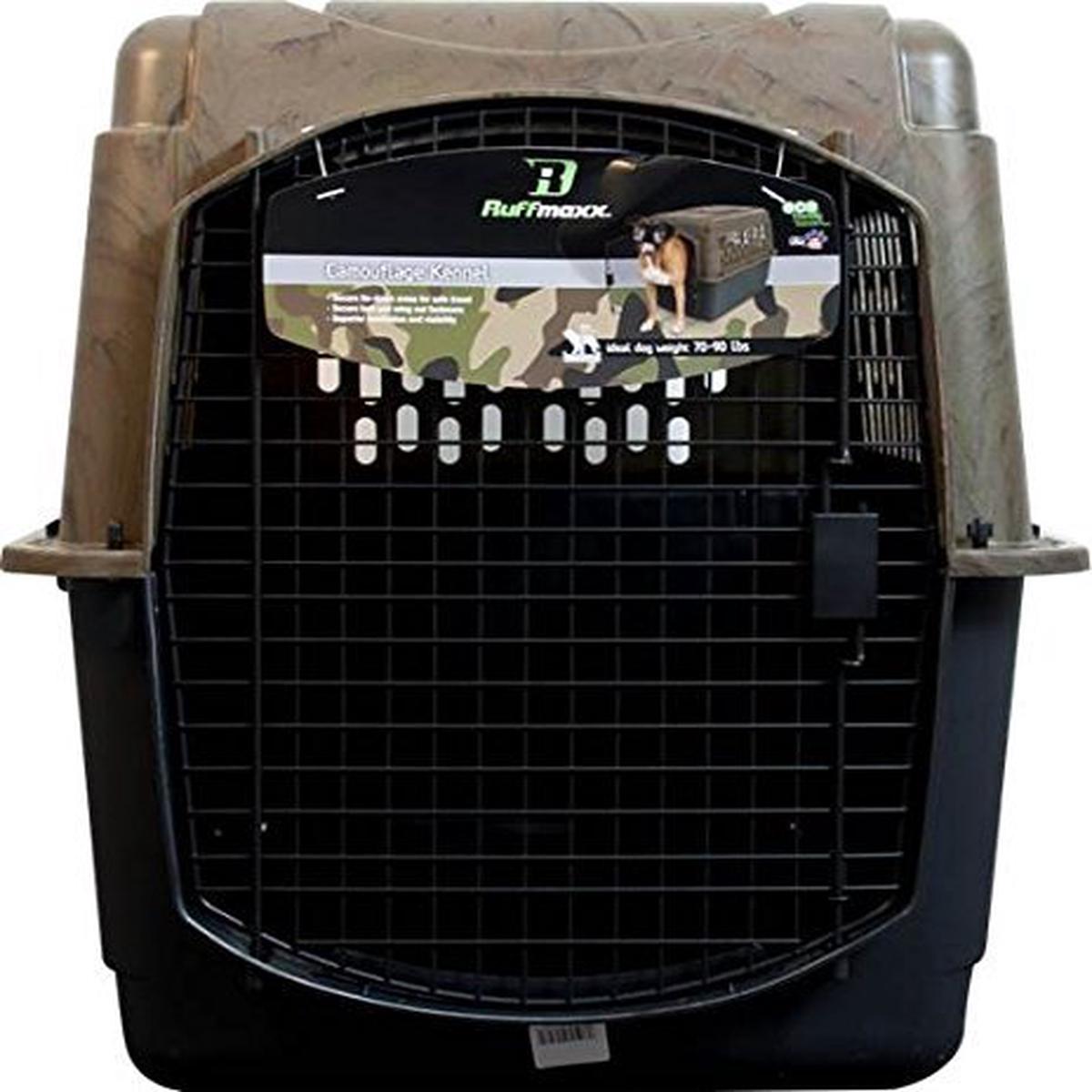 Petmate Ruff Maxx Kennel For Dogs In Camo/Black (70-90LBS (40 Inch)) - Default Title