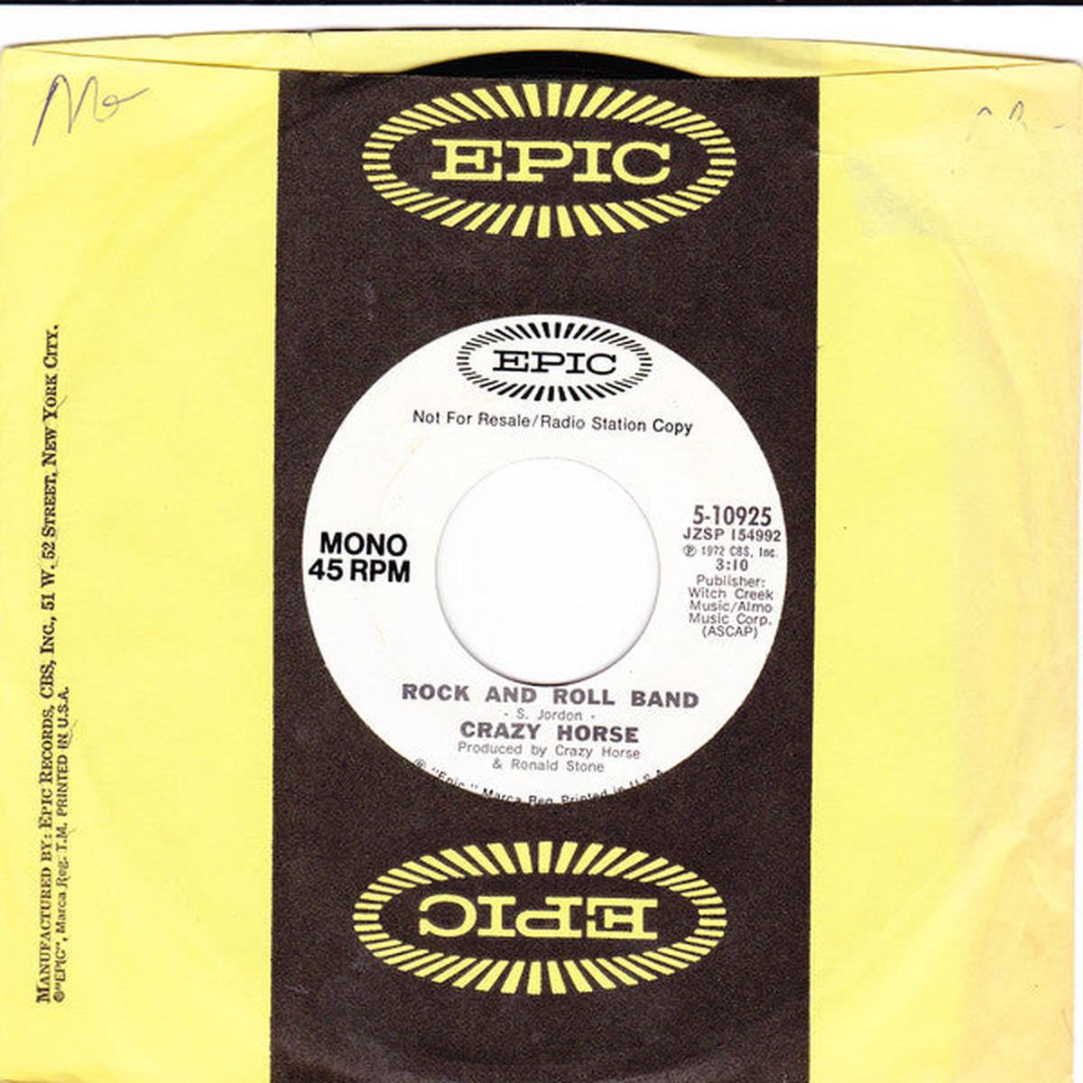 Crazy Horse - Rock And Roll Band (7", Mono, Promo) (NM or M-)