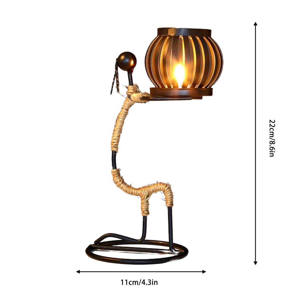 Metal Candle Holder Home Decor Accessories African Candlesticks for Candles Decorative Chandeliers Candle Wedding Centerpieces - C