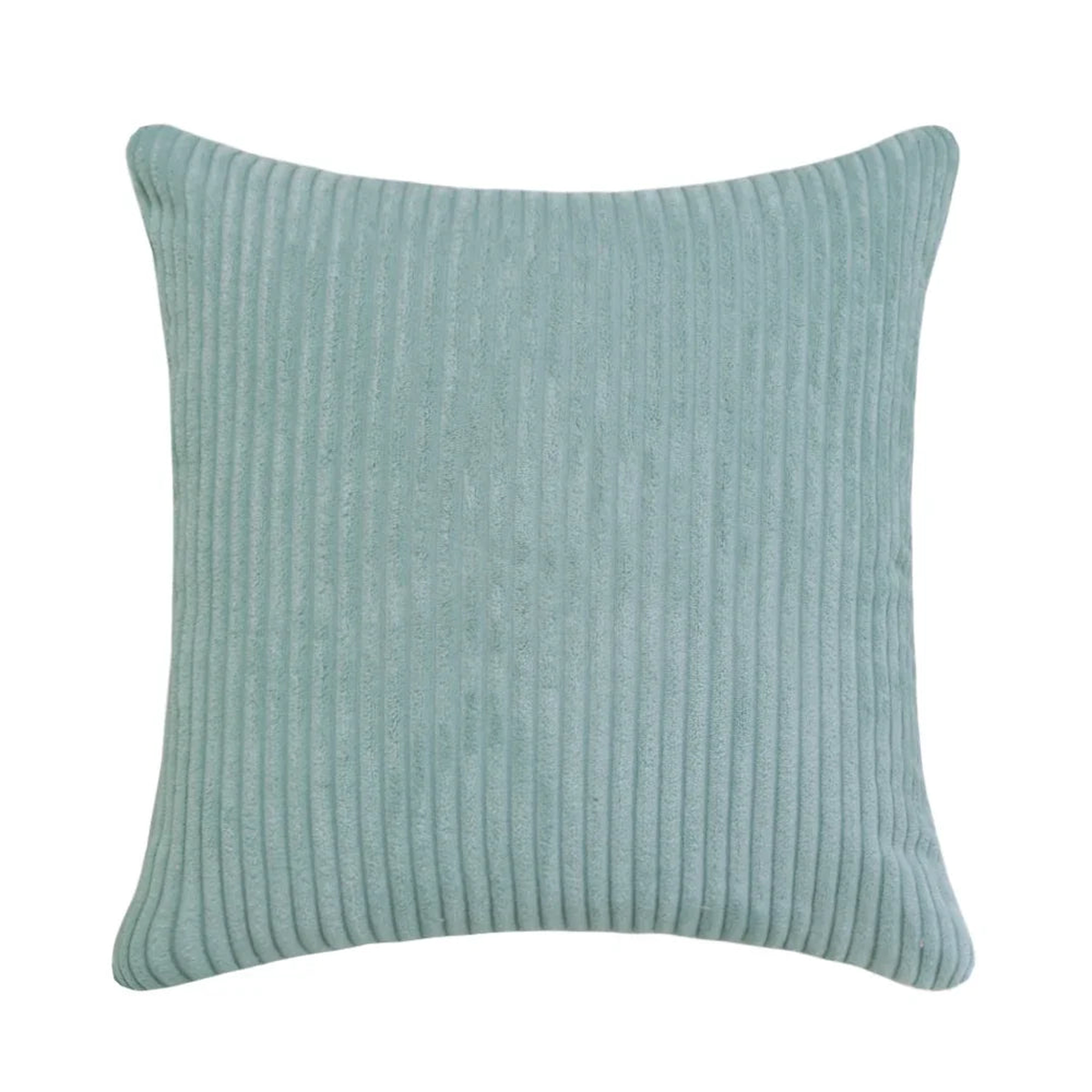 Striped Corduroy Fabric Solid Color Cushion Cover 45/50/40CM Sofa Bed Decoration Classic Simple Pillowcase Free Shopping - Greyish Blue | 45X45CM