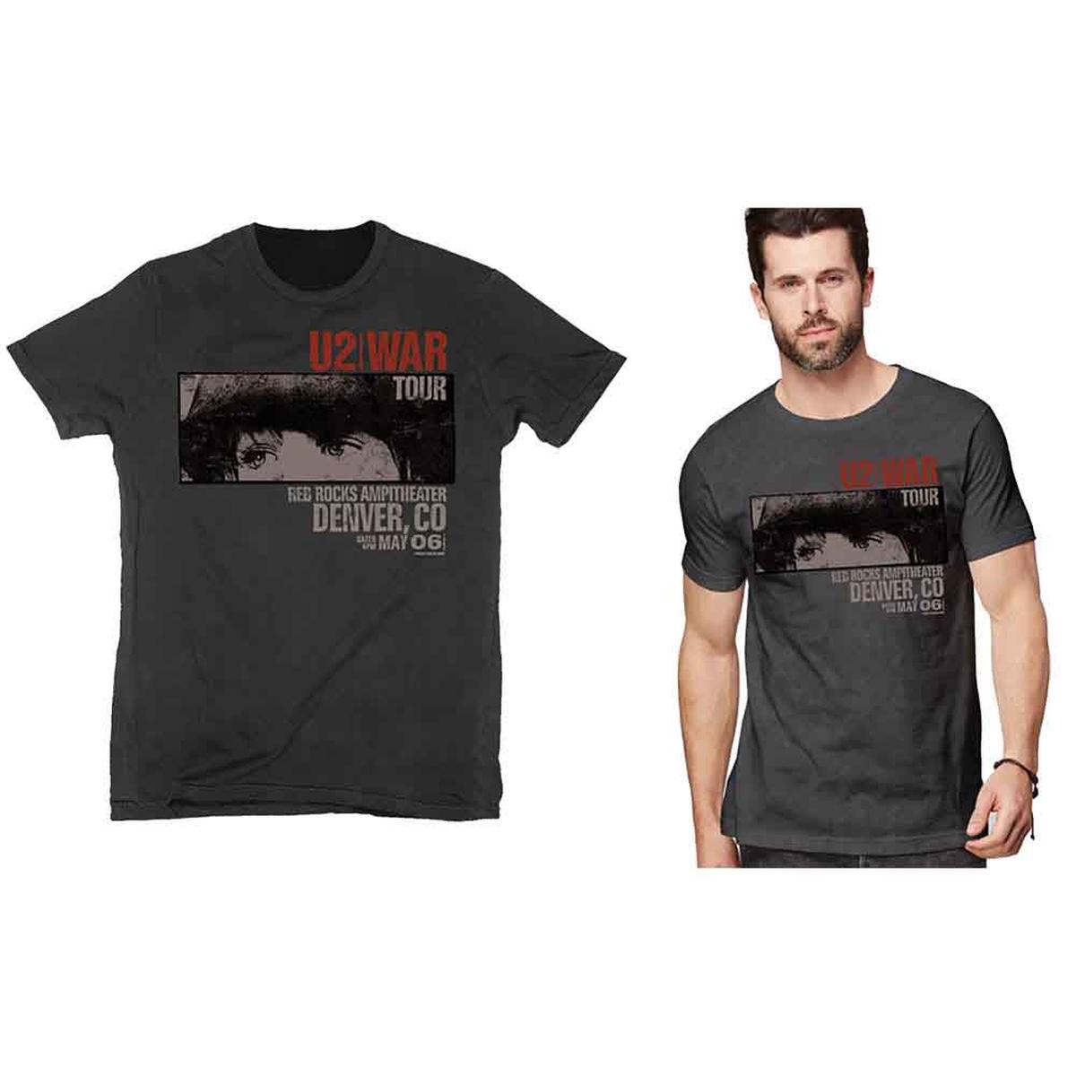U2 War Red Rocks - Black | XL