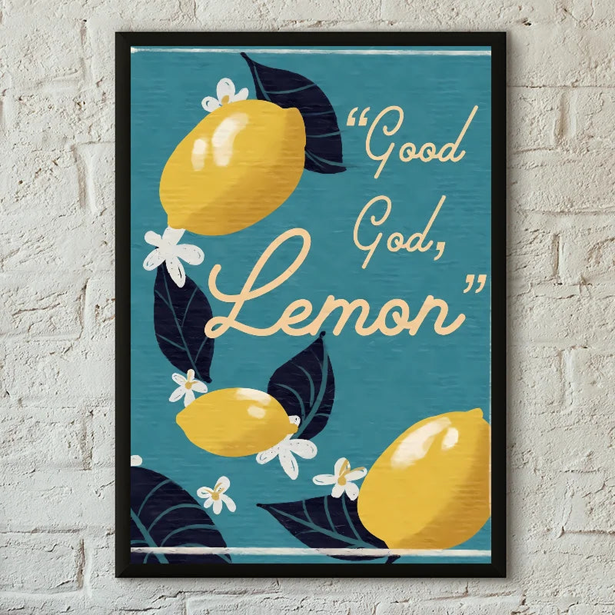 1PC La Dolce Vita Lemon Poster Poster Paper Print Home Living Room Bedroom Entrance Bar Cafe Art Painting Decoration - 10x15cm No Frame | z5