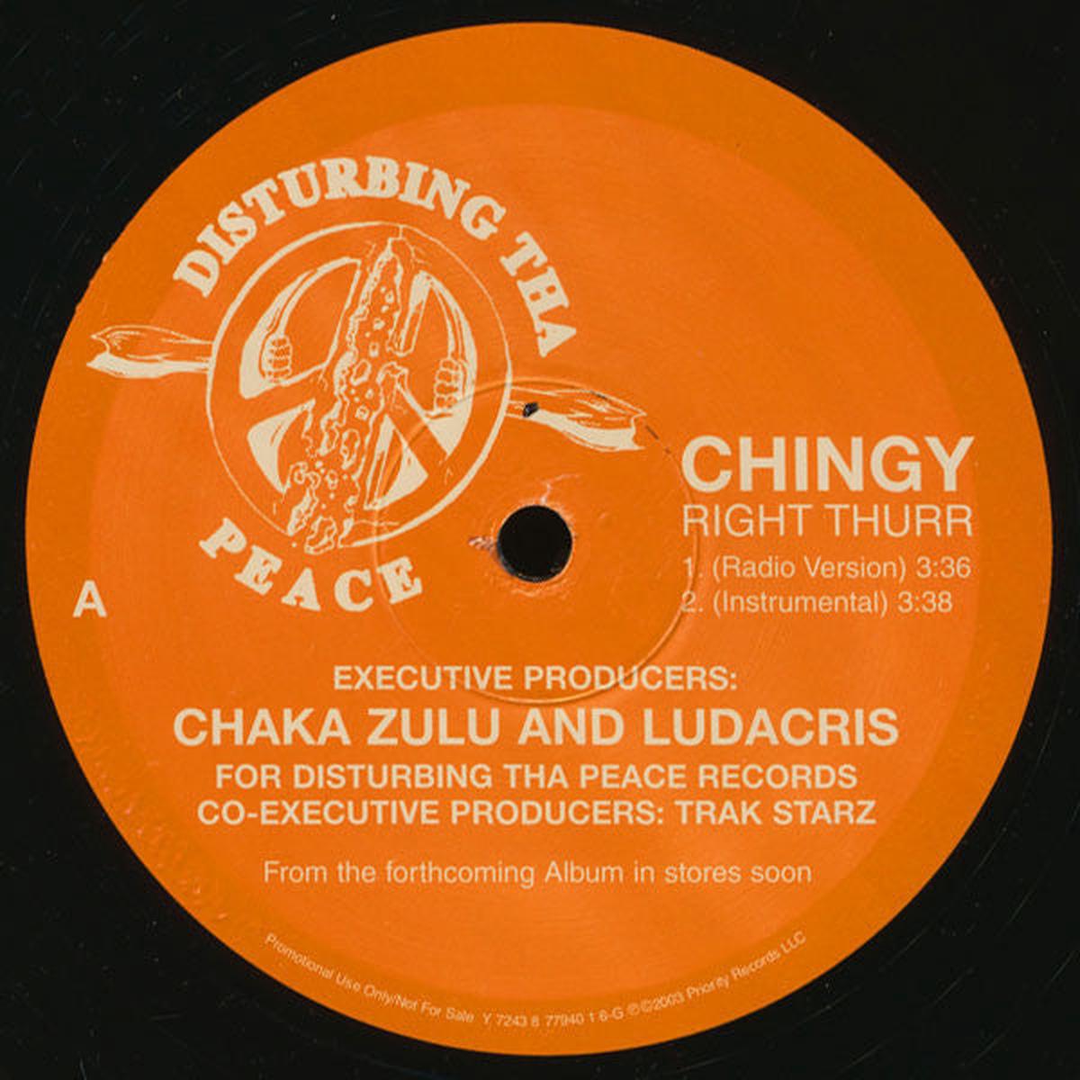 Chingy - Right Thurr / Mobb Wit Me (12", Promo) (NM or M-)