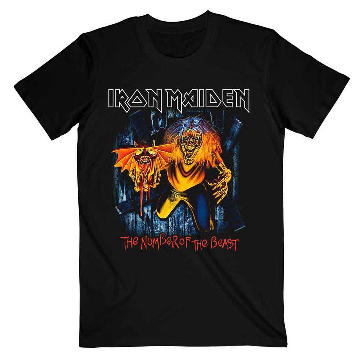 Iron Maiden Number Of The Beast Eddie Panel Burst - Black | L
