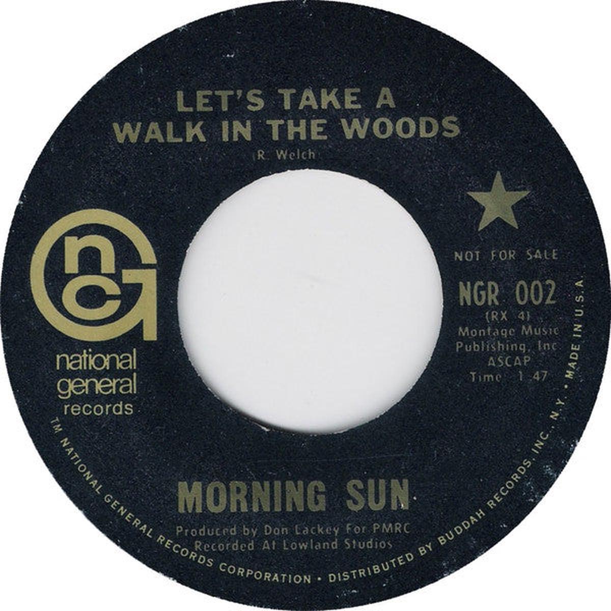 Morning Sun (2) - Let's Take A Walk In The Woods (7", Single, Promo) (G+)