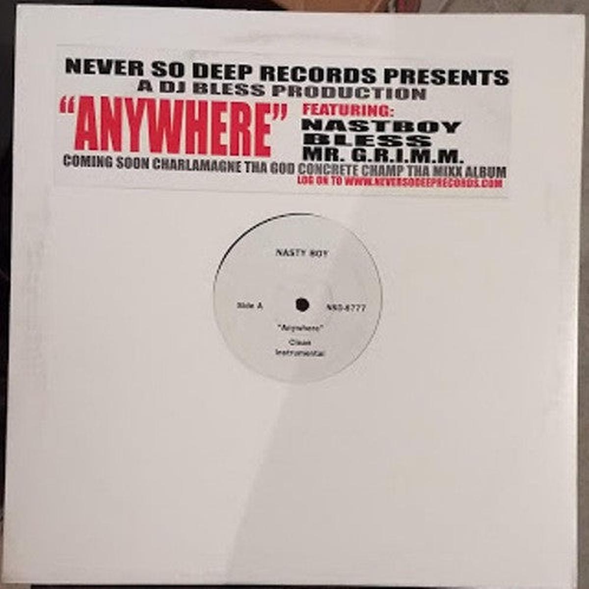 Nasty Boy (5), MR. G.R.I.M.M., DJ Bless - Anywhere (12") (VG+)