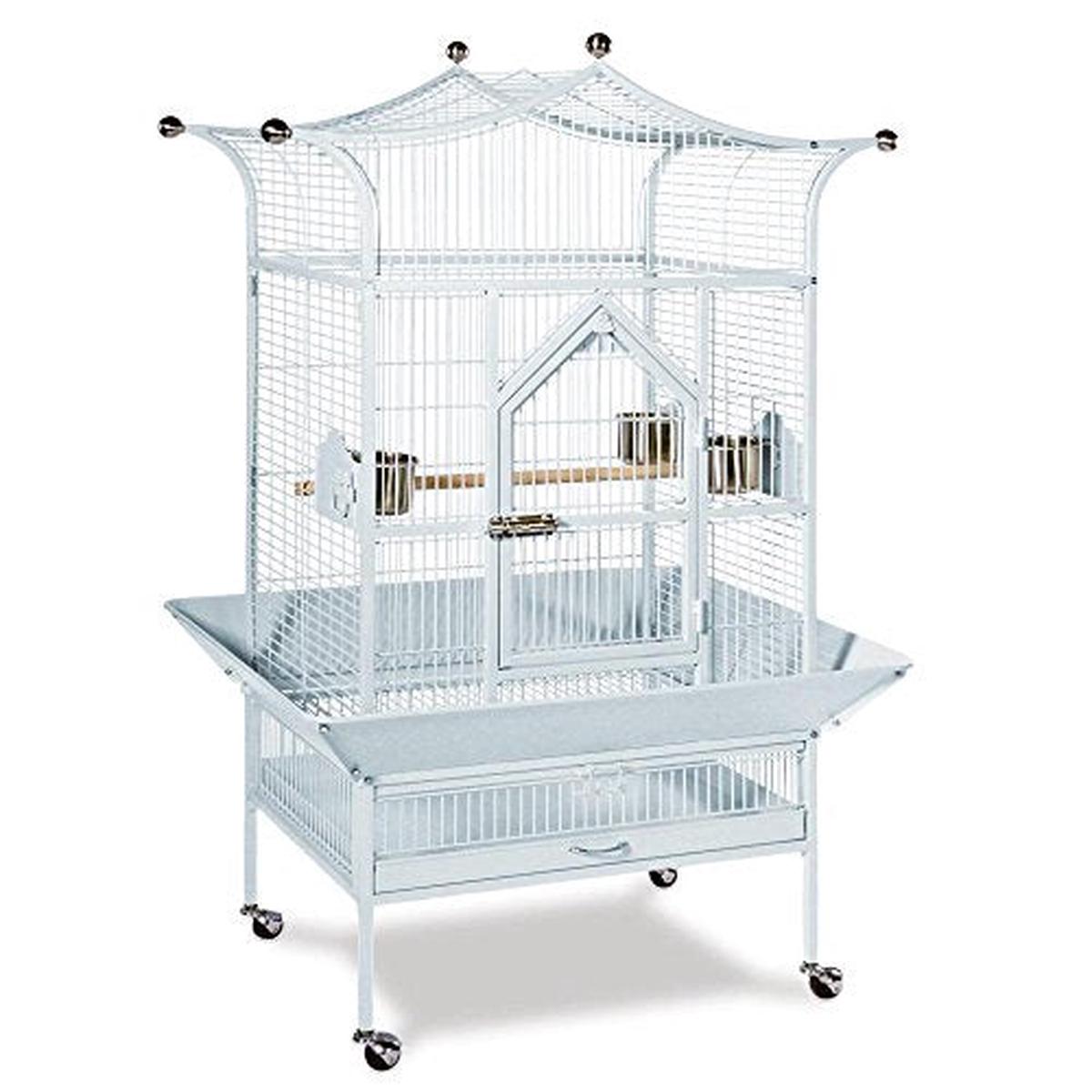 Prevue Pet Products Royalty Bird Cage - Pewter | 27x21x59.5in
