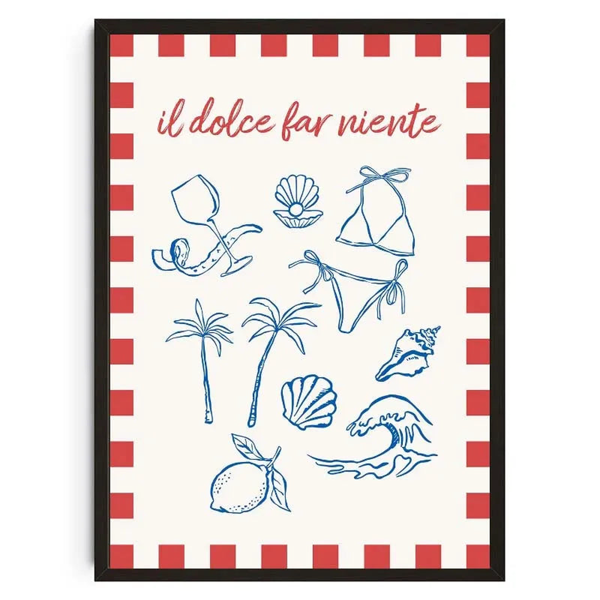 Seashells Meet Me At The Beach Poster Summer Sea Bikini Coastal Quotes Canvas Painting Trendy Wall Art Room Home Decor - 23 | 40x60cm No Frame