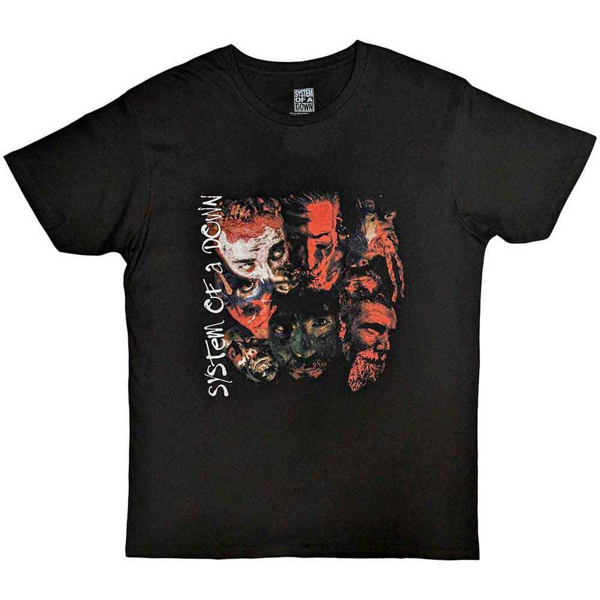 System Of A Down Painted Faces - Black | L