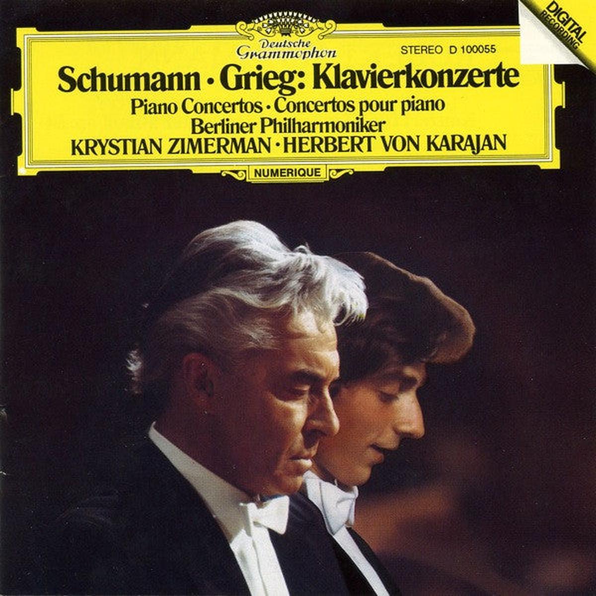 Schumann* - Grieg* - Berliner Philharmoniker, Krystian Zimerman, Herbert Von Karajan - Klavierkonzerte - Piano Concertos (CD, Album, Club, RE) (NM or M-)