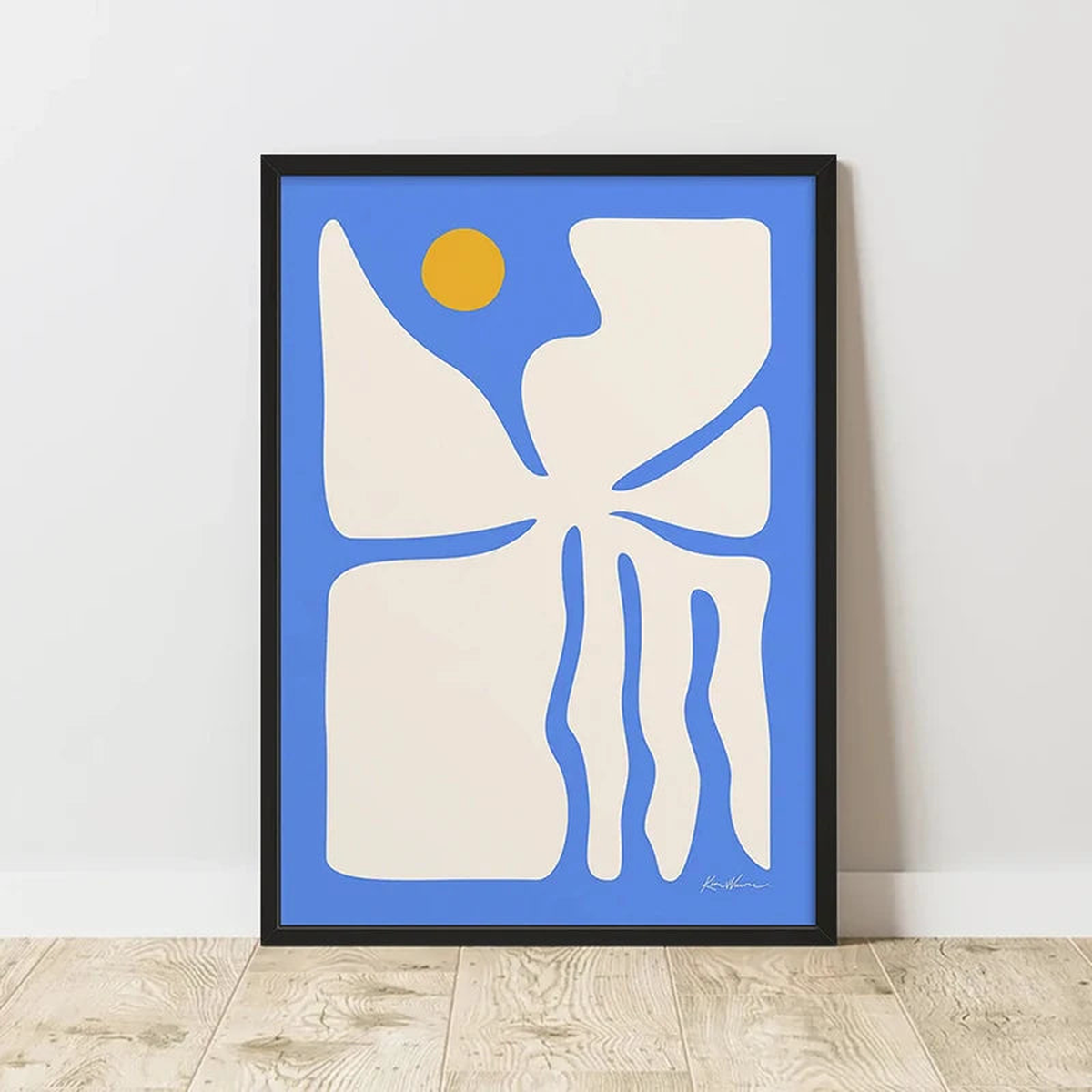Classic Abstract Art Poster, Retro Abstract Image Printing Art Canvas Painting, Used for Home Room Wall Decoration, Frameless - XD036-25 | 55x80cm Unframed | China Mainland