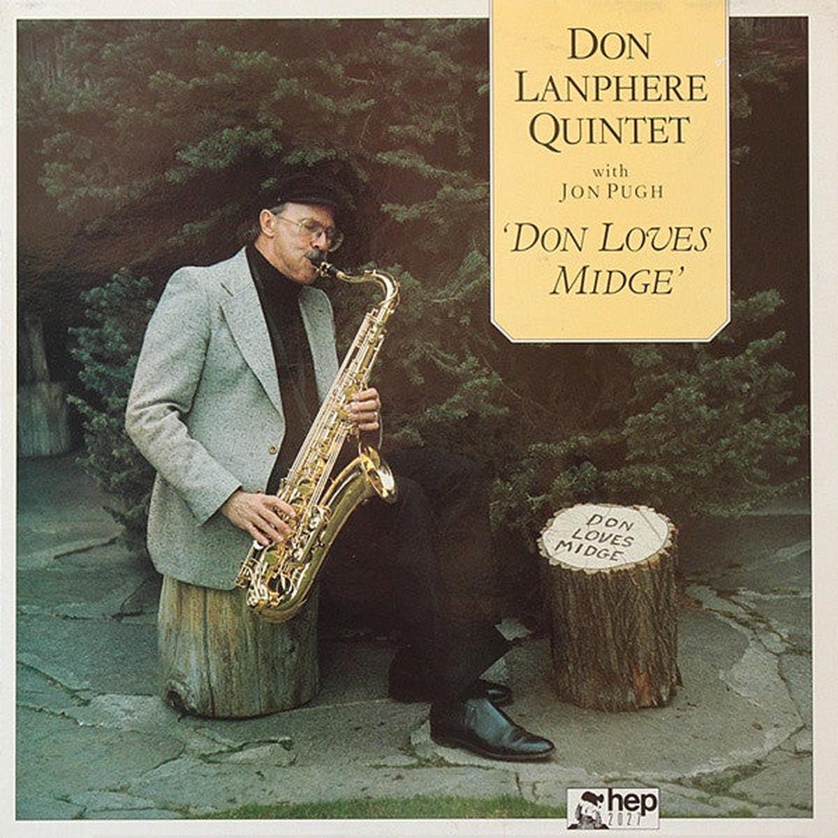 Don Lanphere Quintet With Jon Pugh - Don Loves Midge (LP, Album) (VG+)