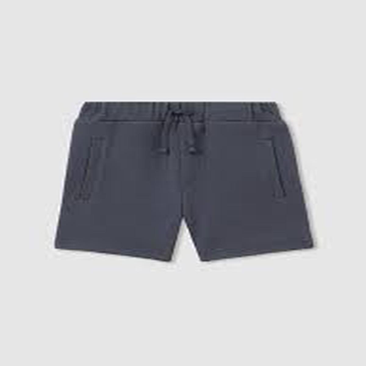 Navy Knit Shorts - 3