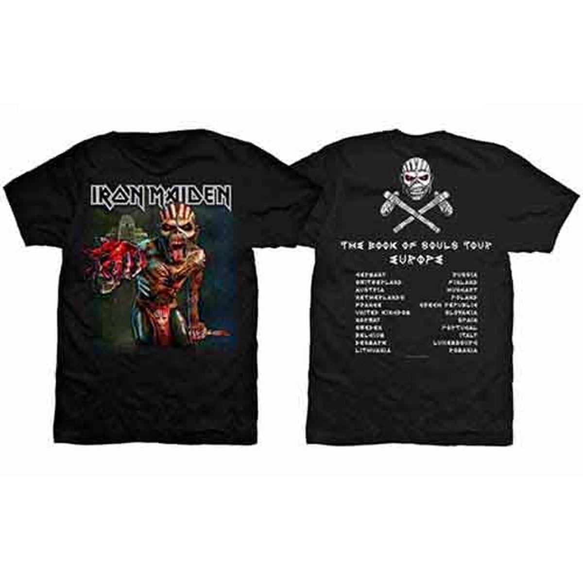 Iron Maiden The Book of Souls European Tour V.1 - Black | L