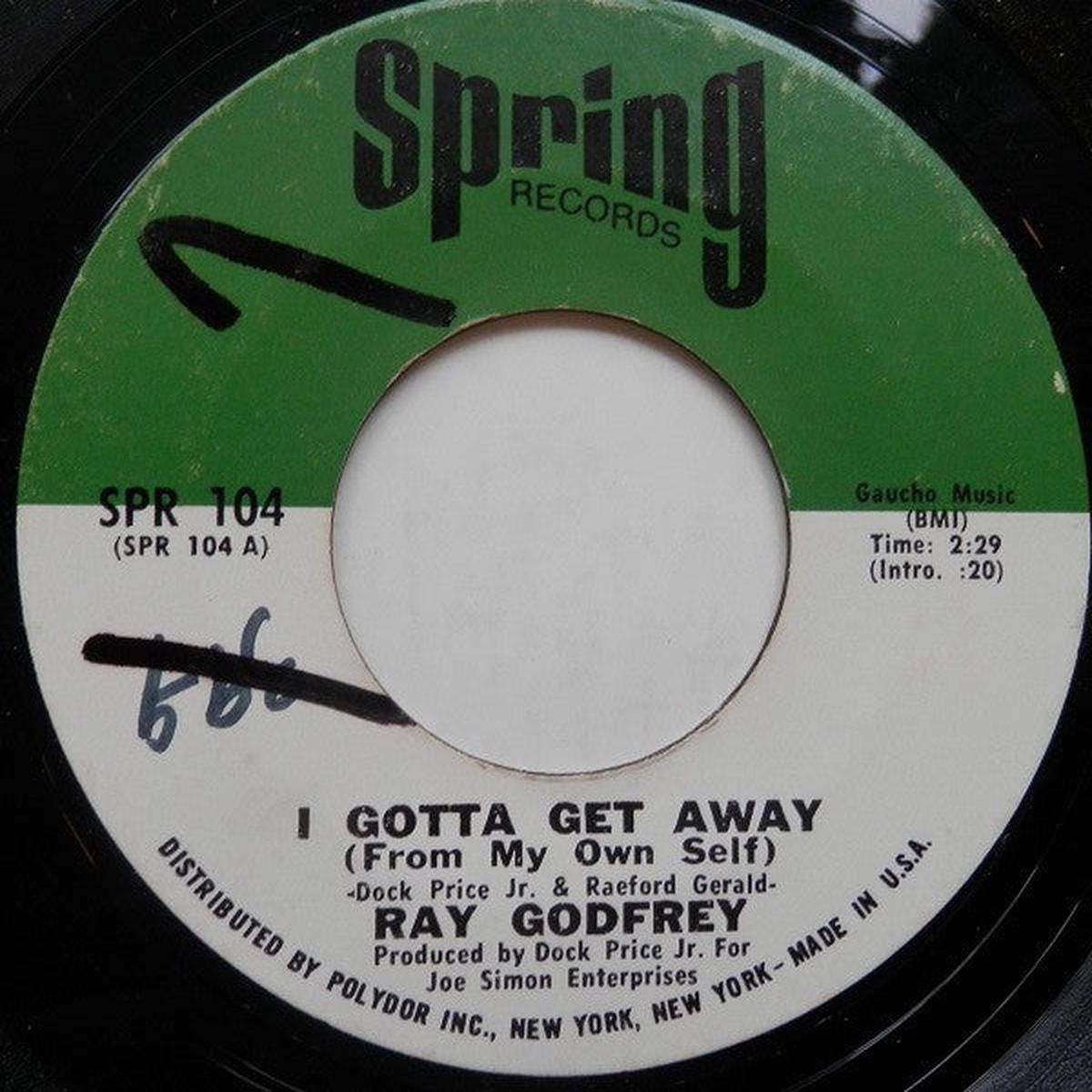 Ray Godfrey - I Gotta Get Away (From My Own Self) / Sherry Washington (7") (VG)