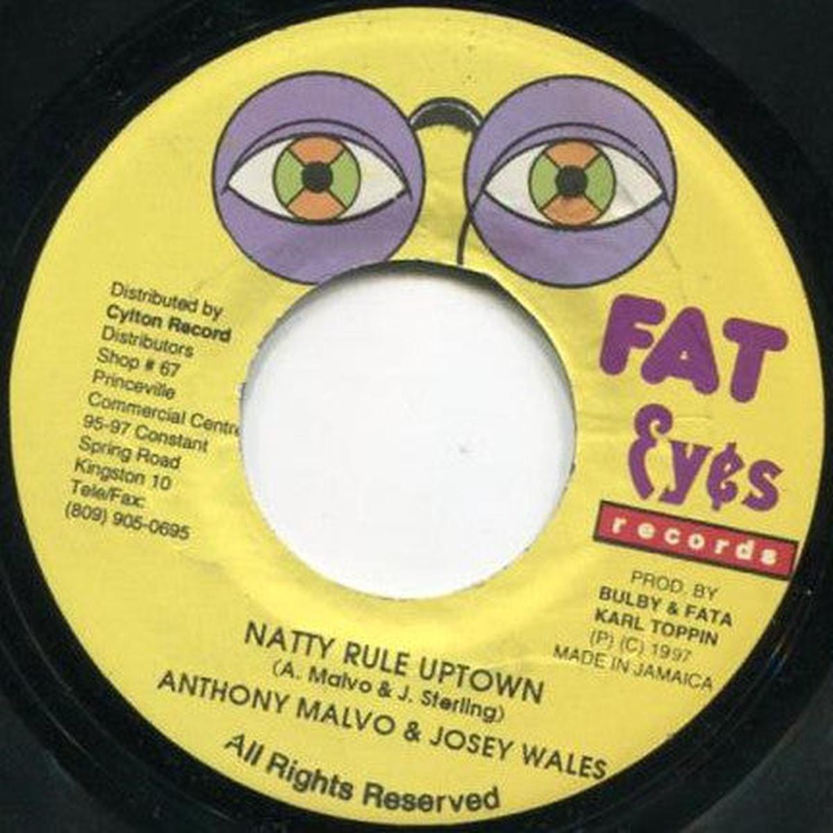 Anthony Malvo & Josey Wales - Natty Rule Uptown (7") (VG)