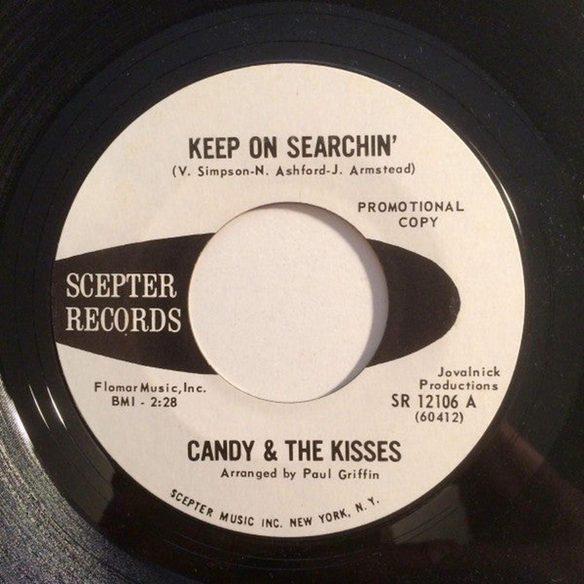 Candy And The Kisses - Keep On Searchin' / Together (7", Promo) (VG+)
