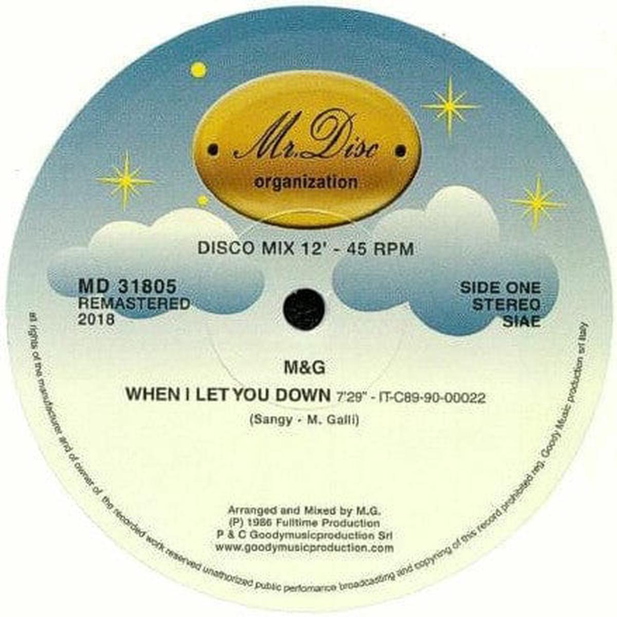 M & G - When I Let You Down (12")