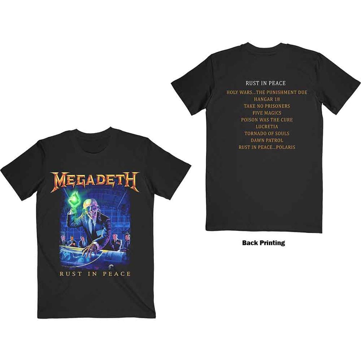 Megadeth Rust In Peace Track list - Black | M